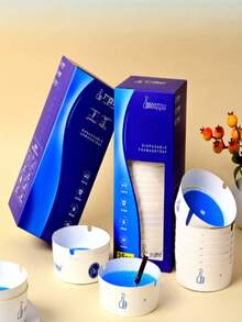 12/25pcs Disposable Foam Ashtray, Quickly Extinguish Cigarettes, Absorb Ash, Healthy & Long-Lasting Purification, Convenient & Easy To Use, Throw Away After Use. - Multicolor - View 2