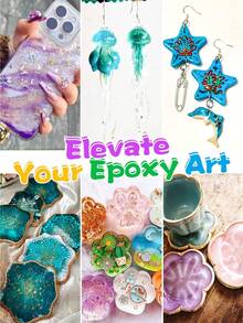 36/24/15/10/6 Colors Mica Powder Pearlescent Pigment - Epoxy Resin Art Set - For Resin Crafts, Soap Making, Nail Polish, Candle Jars - 20ml Jar - Multicolor - View 5