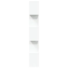vidaXL Divisorio per ambienti con libreria a 5 ripiani, colore bianco, 70x24x161 cm, materiale a base di legno - Bianco - Visualizzare 6