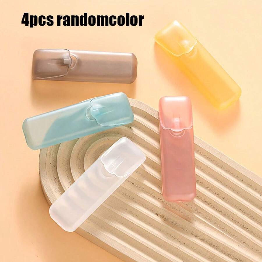 Hộp đựng đồ di động nắp gập 1/2/4/5/6/8/10 chiếc, đựng tăm xỉa răng, chỉ nha khoa, que ngoáy tai, tăm bông, nhiều màu sắc để lựa chọn, thiết kế nhỏ gọn, cần thiết cho du lịch - Nhiều màu - Xem 1