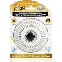 ml ShowerShroom - Receptor de Drenaje de Cabello para Ducha Tina y Lavabo de baño no impedirá el Flujo de Agua Receptor de Pelo de Tina para Drenaje sin Necesidad de instalación10101 - Blanco - Ver 2
