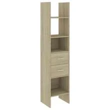 Libreria vidaXL Sonoma Oak 40x35x180 cm Materiale a base di legno - Castano - Visualizzare 3
