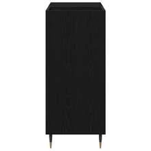 Mobile per dischi vidaXL, effetto rovere nero, 85 x 38 x 89 cm - nero - Visualizzare 7