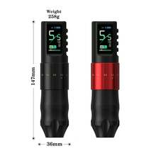 XNET 1PC Nebula Professional Wireless Tattoo Machine Pen Rotary Tattoo Gun With 2.0-4.2mm Adjustable Stroke, 1600mAh Rechargeable Battery Tattoo Pen For Tattoo Supplies - Black - View 9