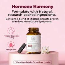 Happy Mammoth Disponible Hormona Harmony Natural Hormonal Support For Women, Alivio Para La Menopausia, Perimenopausia, Equilibrio Hormonal Saludable, Sofocos. 72 Cápsulas. - 其他 - 查看 6