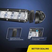 ASDNilight LED Light Bar Super Slim 2pcs 178 cm 30 W Spot Driving Fog Light una Sola  Off Road Luces LED para  - 2 Soportes de Montaje Estilo Garantía de 2 Años - 2 focos de inundación de 30 W - Ver 6
