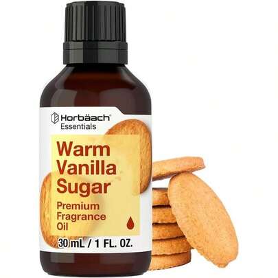 Horbach Warm Vanilla Sugar Fragrance Oil | 1 Fl Oz (30 ML) | Premium Grade | For Diffusers, Candle And Soap Making, DIY Projects &Amp; More