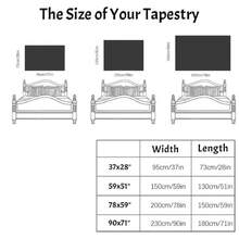 Vintage Skeleton Design Tapestry, Aesthetic Wall Hanging Decor, Polyester Tapestry For Bedroom Home Office Decor, Home Accessories, Halloween - Nhiều màu - Xem 2