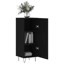 Buffet vidaXL Noir 34,5 x 34 x 90 cm Matériau à base de bois - Noir - Voir 4