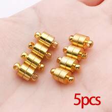 5 Stücke magnetische Halsketten- und Armband-Verschlüsse, magnetische Trennverschlüsse zum Umwandeln für Armband, Halskette, DIY Schmuckherstellung, Hochzeitsaccessoires - Verschiedenfarbig - Übersicht 22