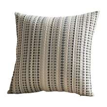 1/2 vỏ gối kiểu Bắc Âu hiện đại, họa tiết chấm bi jacquard, thích hợp cho phòng ngủ, ghế sofa, xe hơi, v.v. (Không bao gồm ruột gối) - Xám - Xem 10
