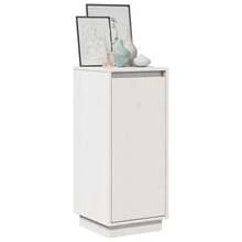 Aparador vidaXL Branco 31,5x34x75 cm em Madeira Maciça de Pinheiro - Branco - Ver 5