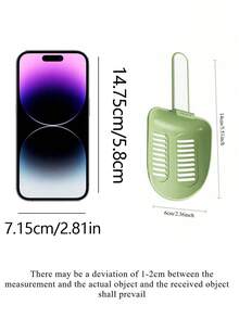 1pc Hamster Sand & Trash Sieve Shovel - Plastic Small Pet Cleaning Tool, Ideal Pee Sand Shovel For Hamsters, Mice And Dormouse