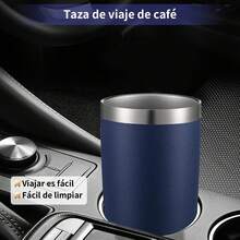 Termo de Acero Inoxidable Aislado al Vacío de 20 Onzas, Azul - Ideal para Trabajo, Viajes y Hogar, Regalo de Navidad - Azul - Ver 7