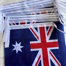 20pcs/24pcs Australian Flag Banners - Double-Sided, Durable Polyester For Patriotic Events & Sports Bar Decor - Multicolor - View 6
