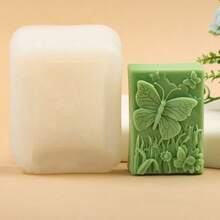 Khuôn silicon làm xà phòng hình hoa mẫu đơn vuông, khuôn xà phòng hình chuồn chuồn bay dễ thương, khuôn xà phòng hình bướm, khuôn hoa lan, khuôn thạch cao thơm, khuôn làm xà phòng hoa cẩm tú cầu tự làm, khuôn đúc nhựa thạch cao, khuôn làm đồ thủ công mỹ nghệ, khuôn làm bom tắm. - trắng - Xem 6