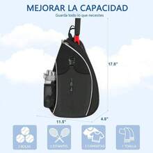 R-B de Tenisla Raqu de Pa la de Tenis Para Mueres y ores B de Tenis Reente al Agua para Raqus Bádminton y Otros Accesos Deportivos - negro - Ver 3