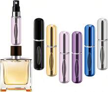 ‌4 Pack 5ml Refillable Perfume Atomizer Bottle Set Travel Portable Leak Proof Fragrance Spray Container For Women Men Gym Vacation Party‌ - Bạc, Tím, Xanh dương, Vàng, Hồng, Đen - Xem 8