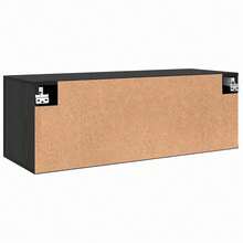Armario de pared vidaXL, aspecto roble negro, 100 x 36,5 x 35 cm - Negro - Ver 8