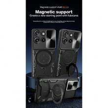 Funda para Edge 60 Neo y Edge 50 Neo  Moto Case - con Protector de Pantalla y Soporte de teléfono Incorporado - Negro,35879579 - Dorado - Ver 5