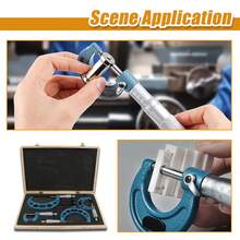 0-4 Micrometer And Accessories 4-Pack For Precision Measurement Works With Carbide Tip - Black - View 12
