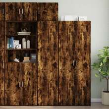 Armoire murale vidaXL chêne fumé 45x42,5x40 cm matériau à base de bois - Tabac - Voir 2