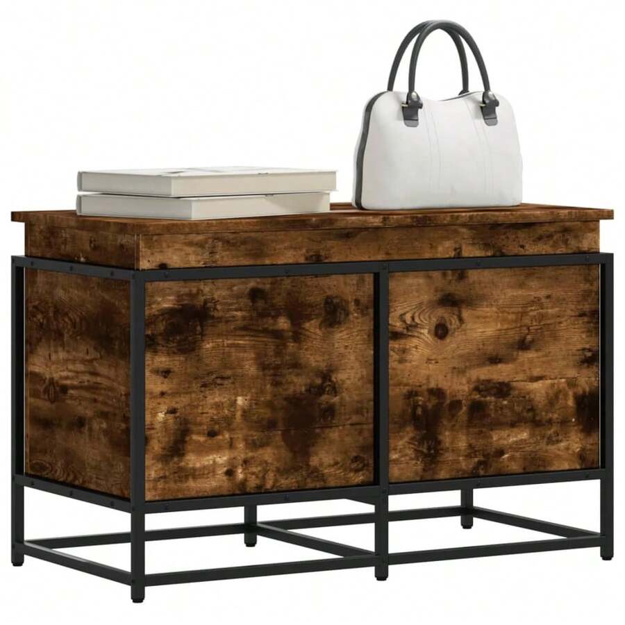 vidaXL Aufbewahrungsbox mit den Maßen 80 x 40 x 51,5 cm - Braun - Übersicht 1