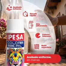 VINILMAX Pintura en Aerosol de Alta Temperatura 400 ml – Acabados Mate, Brillante y Fluorescente en Colores Variados y Negro Chasis | Secado Rápido | Para Metal, Madera, Cerámica, Manualidades y Uso Automotriz - Blanco Brillante - Ver 4
