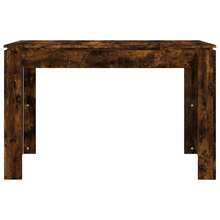 Tavolo da pranzo vidaXL in rovere affumicato 120x60x76 cm Materiale a base di legno - Castano - Visualizzare 5