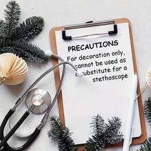 1pc Adjustable Durable Stethoscope Prop, Doctor Role Play , Birthday/Halloween/Christmas Gift, Family Game Accessory - Multicolor - View 8