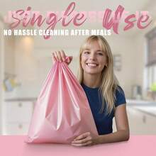 FULDGAENR 6 Packs Pink Plastic Round Table Cloth, Disposable Pink Tablecloths Plastic 84 Inch Size For Round Table Indoor/Outdoor Parties Birthdays Weddings Anniversary - 6 Packs,6684inchRound - 6684吋圓形 - 查看 4