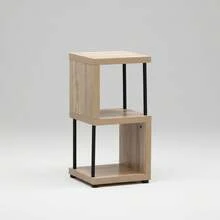 Ecommerc3 MOBLEKIT | Kệ phụ bằng gỗ, kim loại và tre lắp ráp không cần ốc vít, đồ nội thất đa năng nhiều tầng để lưu trữ đồ đạc, sách vở, giày dép và trang trí nhà cửa - Miễn phí vận chuyển ✅ Giao hàng trong 24/48 giờ đến Tây Ban Nha lục địa - Bộ 2 khối gỗ-kim loại, kích thước 30*30*60 cm. - Xem 9