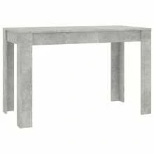 Mesa de jr vidaXL, cinza concreto, 120x60x76 cm, material à base de madeira - Cinza - Ver 3