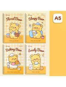 Assorted Cute Animal Spiral Notebooks - Featuring Adorable Cartoon Designs, High-Quality Paper, And Durable Spiral Binding, Perfect As Gifts For School, Office, Friends, Teachers, Students, School Supplies, And Back-To-School Essentials - Multicolor - View 9