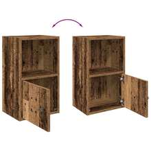 Libreria vidaXL, effetto legno di recupero, 31x24x52 cm, legno composito. - Castano - Visualizzare 9