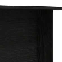 Tavolo da pranzo vidaXL effetto rovere nero 110 x 60 x 75 cm Materiale a base di legno - nero - Visualizzare 9