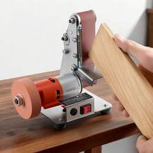 3-In-1 Mini Belt Sander, 13" X 1.2" Sanding Belt, 2.75" Grinding & Polishing Wheel Combo, 7-Speed Adjustable With Forward/Reverse Control For Woodworking, Jewelry Making, Knife Sharpening - 13*1.2inch - View 9