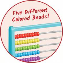 hand2mind Ábaco Que Cambia de Color Ábaco de Plastico para Matematicas Infantiles 100 Cuentas para Conteo Juguetes de Matematicas Ábaco para Matematicas Infantiles de 1er Grado Juego de 1Durable, cultivating children's interests - bacoquecambiadecolor - Ver 4