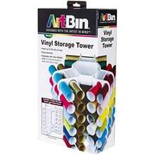 ArtBin 6864AS Estante de almacenamiento de vinilo, almacena 12 rollos de vinilo, color(Torre de almacenamiento de vinilo) - Multicolor - Ver 5