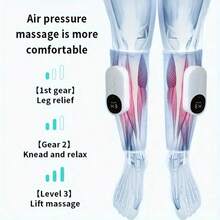 1pc/2pcs Leg Massager, Designed For Circular Pressure Massage On Calves, With Air Pressure, Heating Function, 3 Intensity Settings And 3 Heating Levels, Easy To Operate - Multicolor - View 8