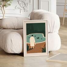 1PC TV Show Poster - Tony Soprano & Janice Baccalieri Scene - Vintage Mafia Drama Art Print - Unframed Canvas Wall Decor For Living Room, Bedroom, Office - Housewarming Gift For Fans - Cult Series Decoration, Bedroom Artwork