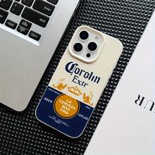 Funda de teléfono C-Corona para for  17, 16E, 16, 15, 14, 13, 12, 11 Pro Max, Air, X, XR, XSMAX, 8, 7 Plus, resistente a golpes, con funda trasera suave, regalo para parejas. - Blanco - Ver 3