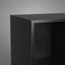 Ecommerc3 MOBLEKIT | Modular Wooden Shelves With Different Compartments And Door Options, Bookcases And Storage Furniture For Bedroom, Kitchen Or Entryway - Negro - 8 Comp | 61.2*29.7*120.8cm - View 6