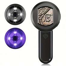 Handheld Digital Microscope With 2-Inch IPS Screen, Camera Lens, Type-C USB2.0 Interface, Dual Color LED Light, USB Charging, Rechargeable Lithium Polymer Battery, Portable Electronic Magnifier For Smartphones 500mAh