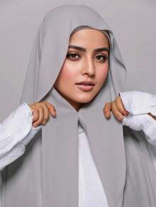 FADZOYLE 1 Bộ Khăn Hijab Chiffon Màu Trơn Có Nam Châm Và Lớp Lót, Khăn Trùm Cầu Nguyện Hồi Giáo Kín đáo, Lớp Lót Co Giãn, Tiện Lợi Và Sử Dụng Hàng Ngày, Phụ Kiện Áo Abaya Dài - Nhiều màu - Xem 9