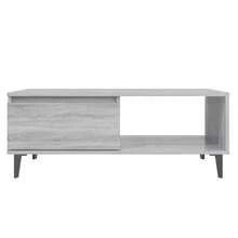 Tavolino da caffè vidaXL grigio Sonoma 90x60x35 cm Materiale a base di legno - Grigio - Visualizzare 7
