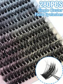 280 sợi mi giả - Dày, mảnh, cong 3D, có thể tái sử dụng, mềm mại, nhẹ, mi giả lông chồn sọc tự nhiên, phù hợp sử dụng hàng ngày - Có thể tái sử dụng, thoải mái, dễ sử dụng cho người mới bắt đầu. Mi giả sọc, mi giả, cụm mi giả. - D - Xem 2