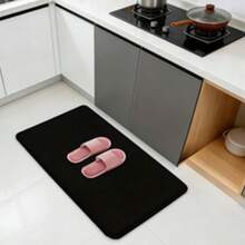 1 pieza Juego de alfombra de baño - Alfombra de baño de microfibra súper suave y absorbente antideslizante | Alfombra de baño lavable - Multicolor - Ver 3