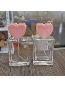 1pc 30ml Heart-Shaped Perfume Refillable Travel Spray Bottle - Clear - View 2