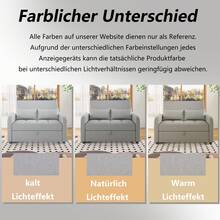 Living Room Sofa, Foldable Sofa Bed With Adjustable Backrest, 2-Seater Sofa, Ideal For Living Room, Apartment, Guest Room - Light Grey - View 7